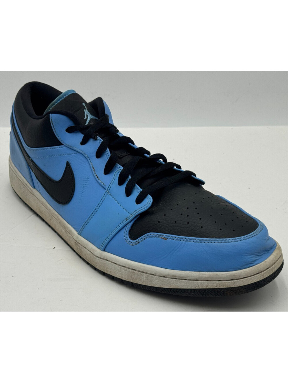 Nike Air Jordan 1 Low Men's Sneakers 18 Blue Black Solo Swoosh Shoes 553558-403